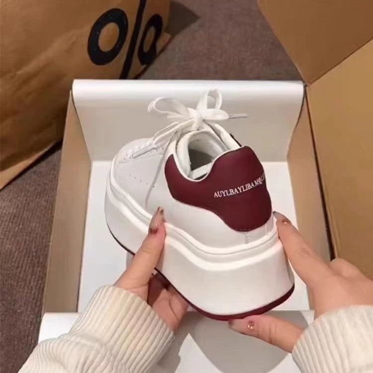 Damen modische Sneakers mit Plateau von
