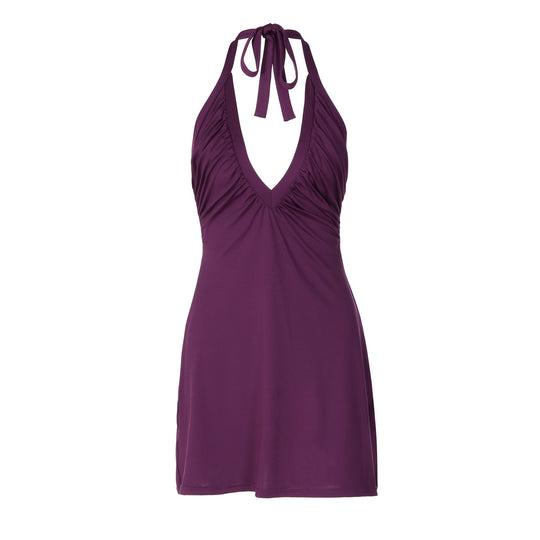 Damen Strandskleid mit alternativem Halter-Design und schmeichelnder Drapierung R&B