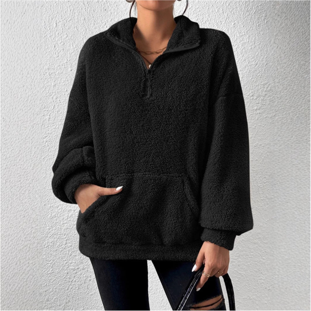 Damen kuscheliger Fleece-Pullover R&B