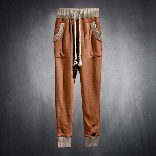 Herren Sportliche Jogginghose mit bequemen seitlichen Eingrifftaschen und elastischem Bund R&B