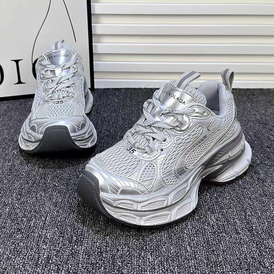 Damen Sportliche Sneakers mit reflektierendem Obermaterial und bequemer Dämpfung R&B