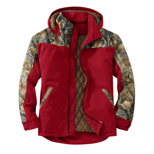 Damen wetterfeste Outdoorjacke mit vielseitigem Camouflage-Design R&B