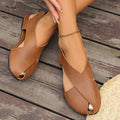 Damen Sling-Sandalen mit geschwungenem Design und bequemem Zehenbereich R&B