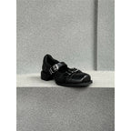 Damen elegante Schnürschuhe mit dekorativen Schnallen R&B