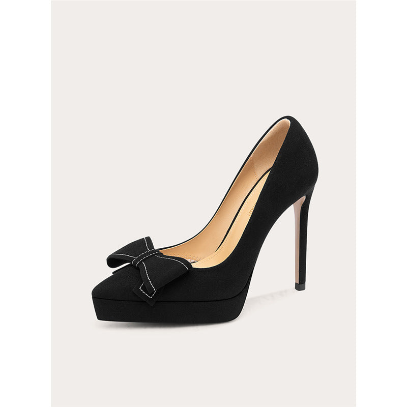 Damen High Heel Pumps mit eleganter Schleifenapplikation R&B