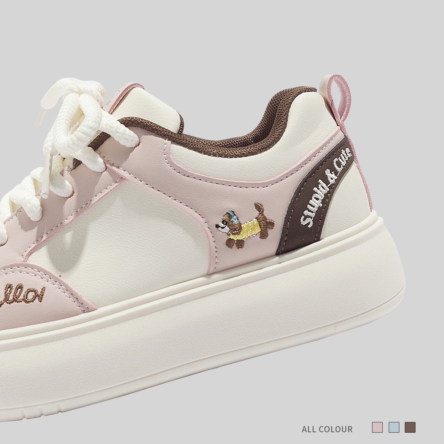 Damen Sportliche Sneakers mit verspieltem Tiermotiv