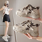 Damen Sportliche Chunky Sneaker mit atmungsaktiven Netzdetails und dämpfender Sohle