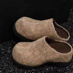 Damen Clogs aus hochwertigem Filz mit robustem Profil und rutschfester Sohle R&B