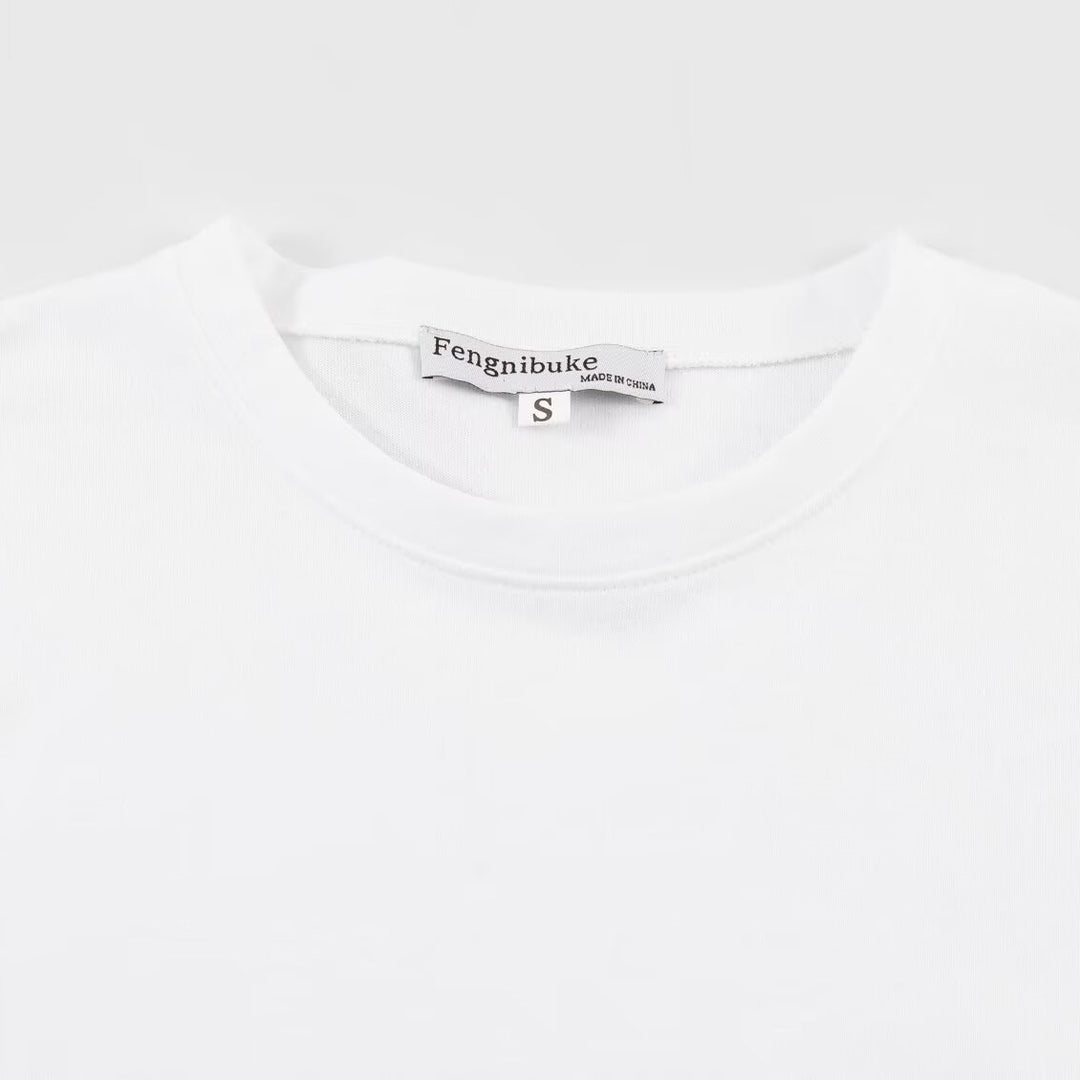 Damen T-Shirt mit elegantem Spitzenschnitt und zeitloser Schleifen-Applikation R&B