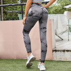 Damen Fitness-Leggings mit innovativer FormgR&Bung und hohem Bund R&B