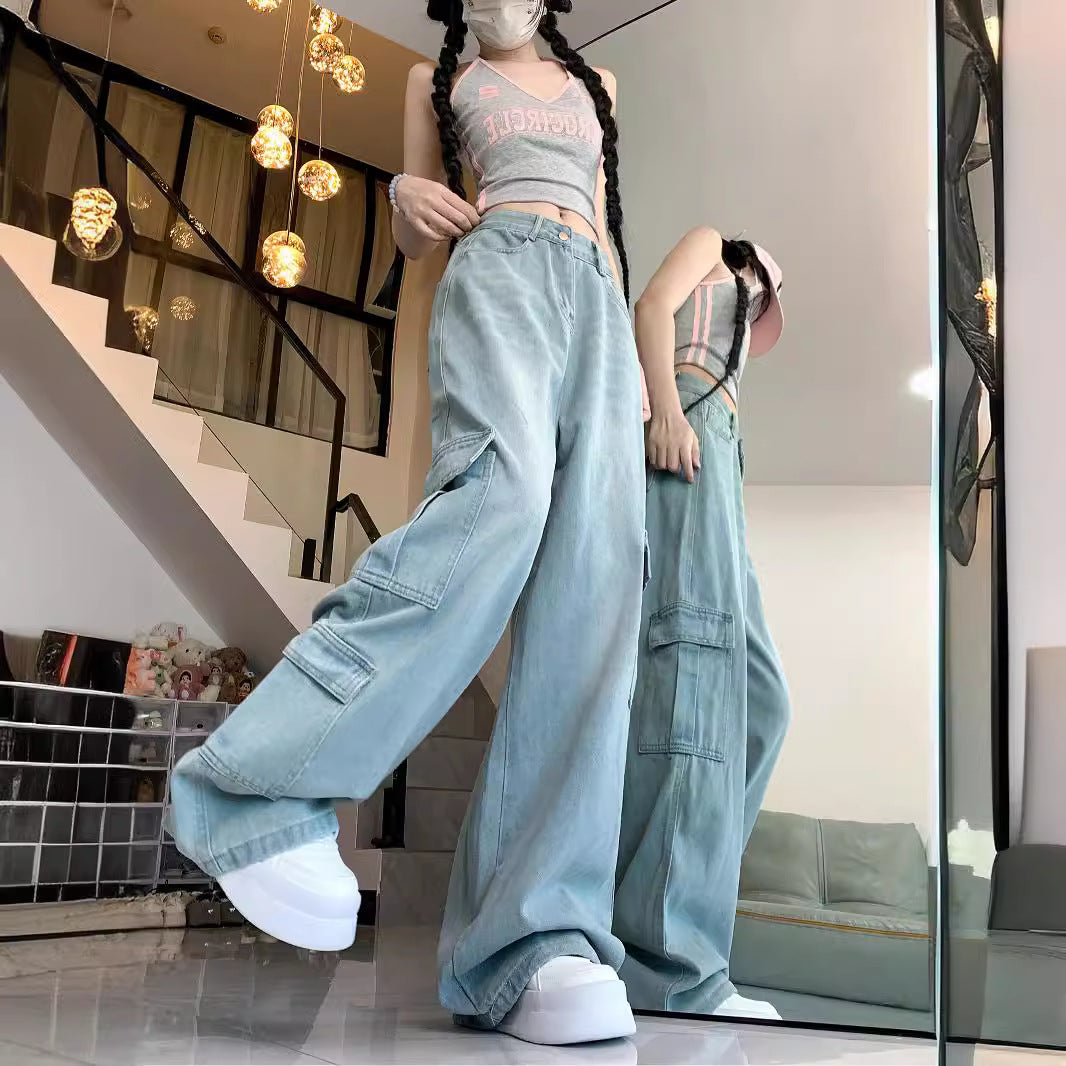 Damen Cargohose mit weitem Bein und praktischen Taschen R&B