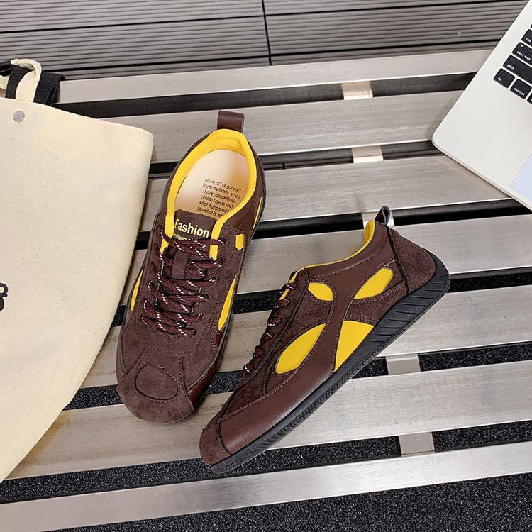Damen sportliche Freizeit-Sneaker mit atmungsaktiver Obermaterialstruktur und gepolsterter Innensohle R&B