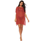 Damen eleganter Strandsarong mit filigranem Häkelmuster R&B