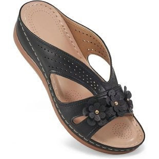 Damen Komfortable Sandalen mit floralen Akzenten R&B