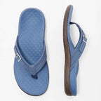 Damen Elegante und komfortable Zehentrenner-Sandalen mit verstellbarem Riemen R&B