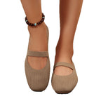 Damen Ballerinas mit elastischem Strickdesign R&B