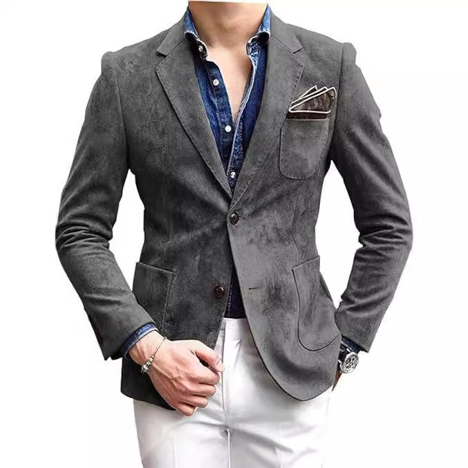 Herren Elegant strukturierter Blazer R&B