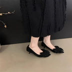 Damen elegante Ballerinas mit dekorativer Schleifenverzierung R&B