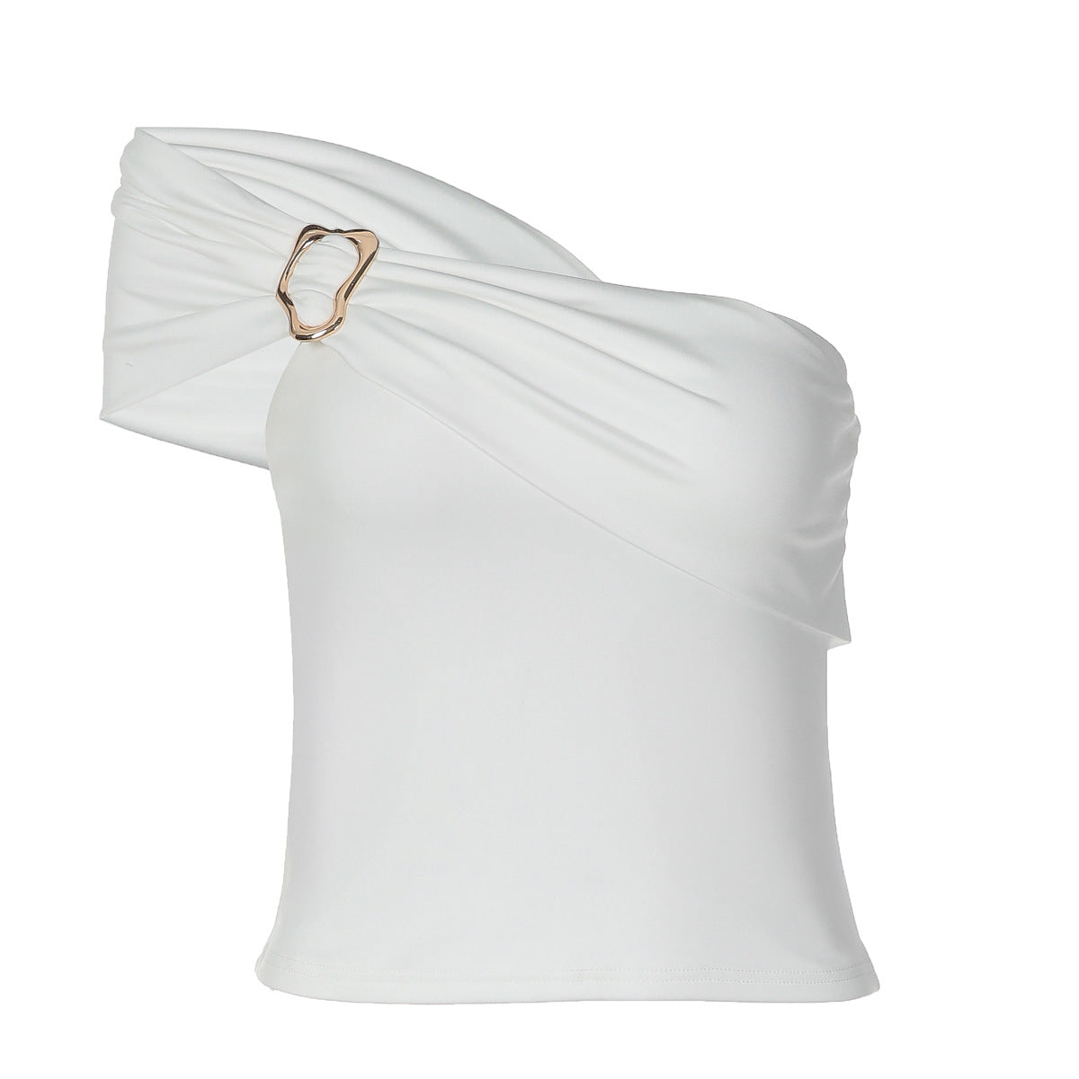 Damen Off-Shoulder Top mit elegantem Drapierungsdetail R&B