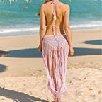 Damen Häkel-Bikini-Set mit fransigen Details R&B