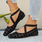 Damen Ballerinas mit Kreuzriemen R&B