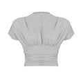 Damen Crop-Top mit modischen Rüschendetails und strukturiertem Design R&B
