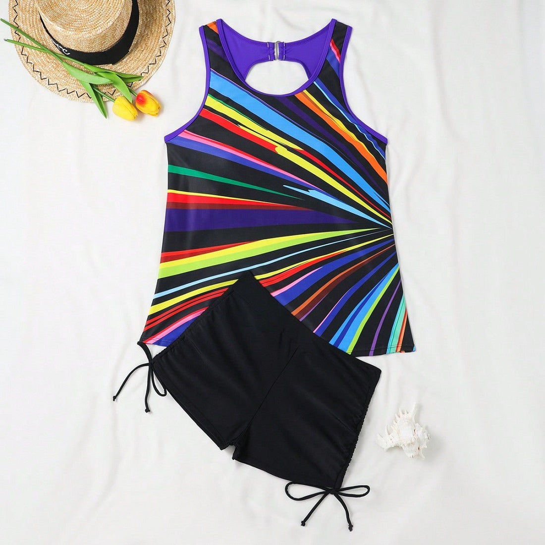 Damen Sportliches Tankini-Set R&B