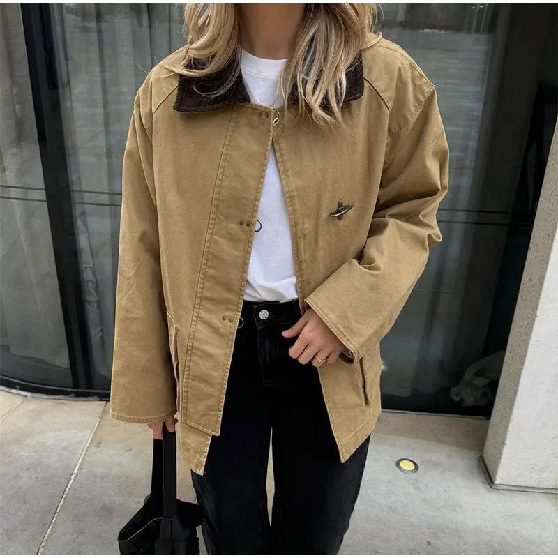 Damen Komfortable Baumwolljacke R&B