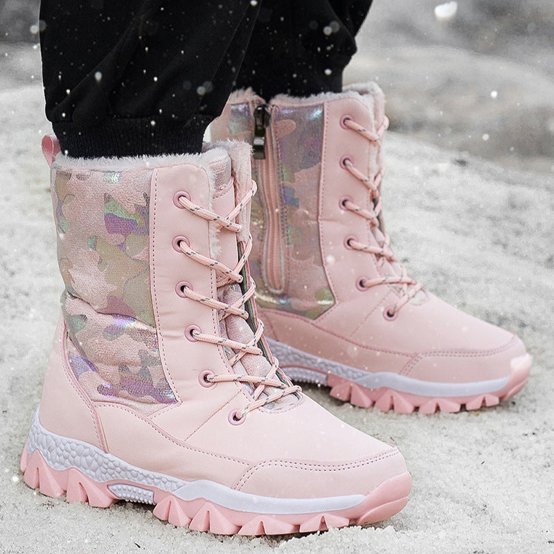 Damen Gefütterte Winterboots mit rutschfester Sohle und modischem Design R&B