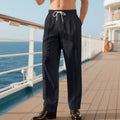 Herren elegante Reisehose mit verstellbarem Kordelzug und atmungsaktivem Stoff R&B