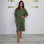 Damen Kaftan Kleid mit modernem Wickeldesign