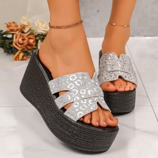 Damen Glamouröse Wedge-Sandaletten R&B