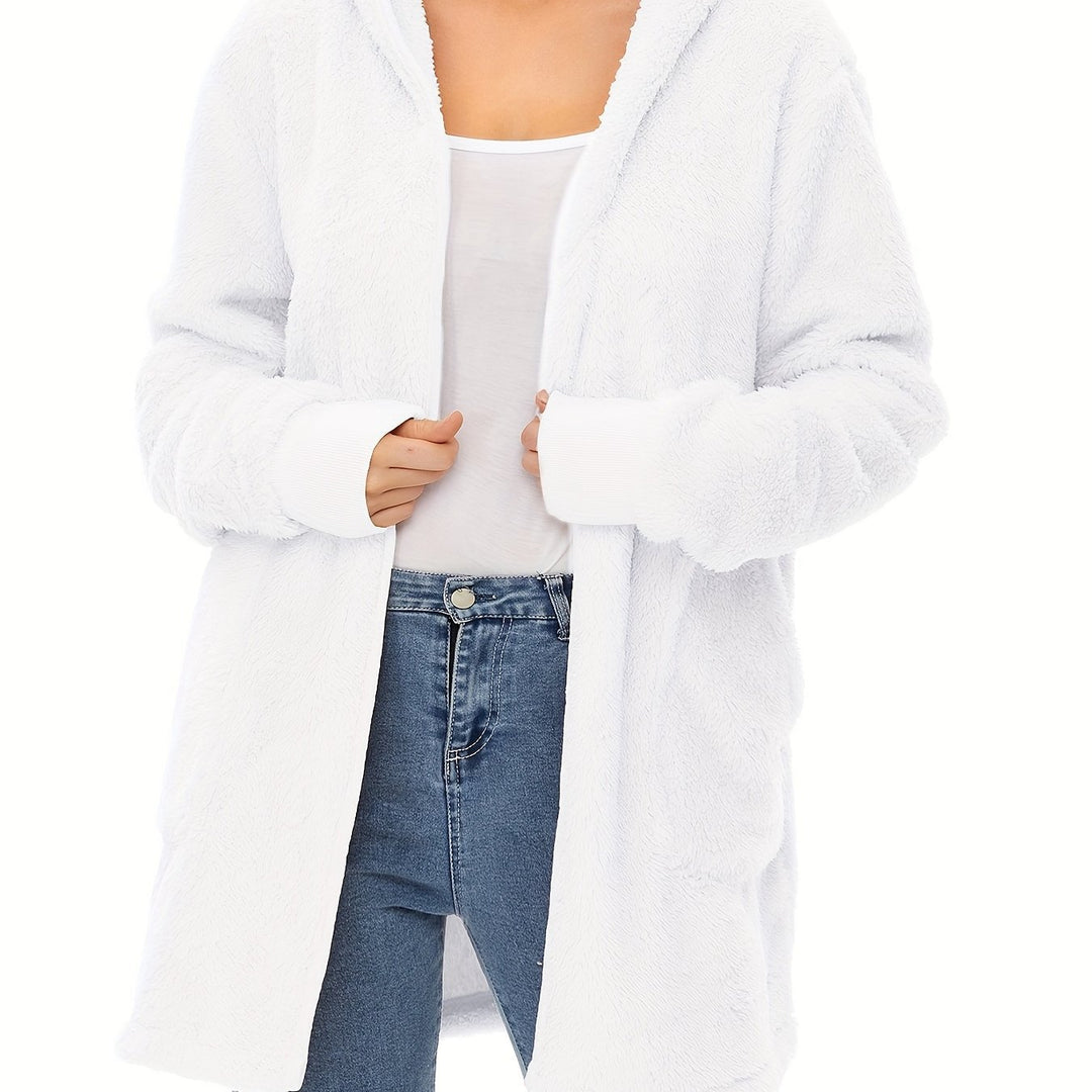Damen weicher Fleece-Mantels R&B