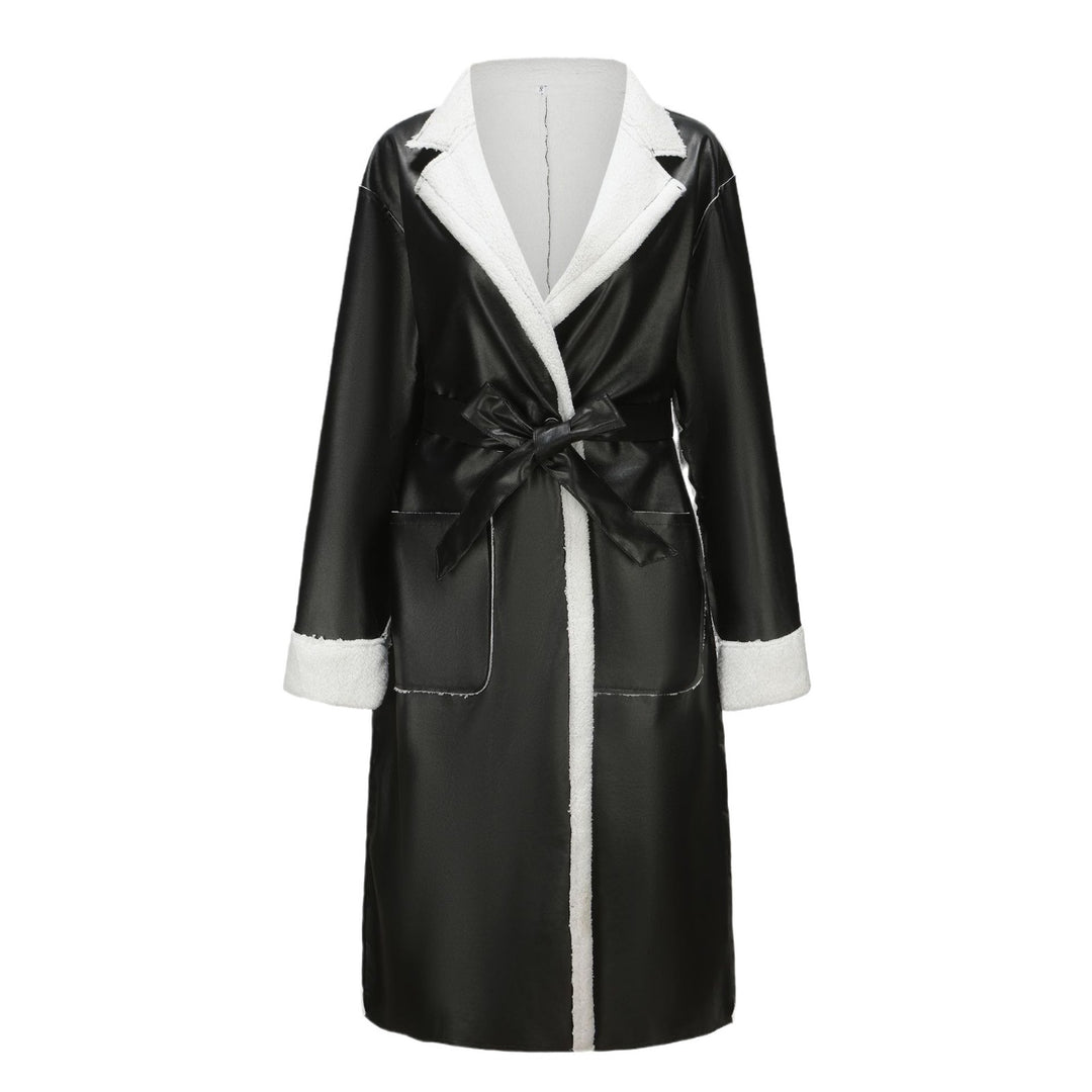 Damen hochwertiger Oversized-Mantel mit weichem Teddyfutter R&B