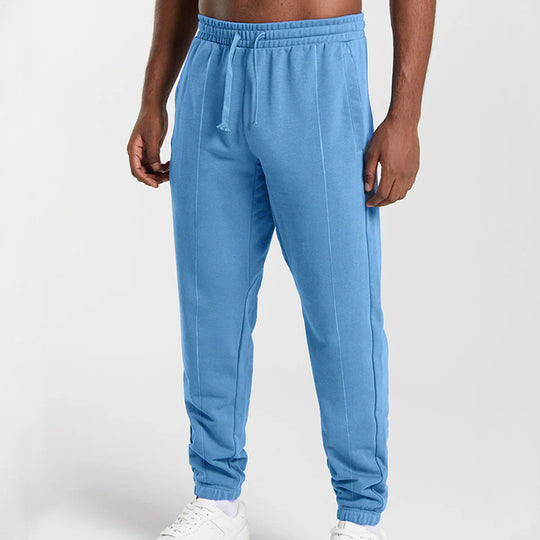 Herren sportliche Jogginghose mit elastischem Bund und seitlichen Taschen R&B