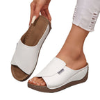 Damen Bequeme Keil-Pantoletten
