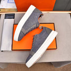 Damen sportliche Sneaker mit elastischem Strick-Obermaterial und rutschfester Sohle R&B