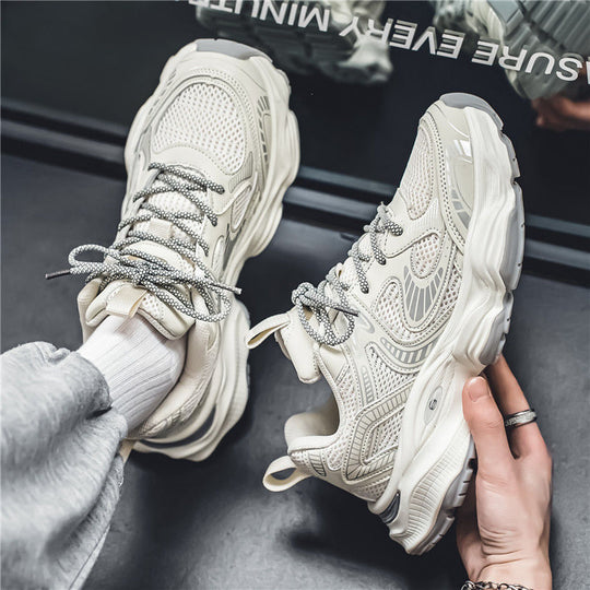 Damen modische Sport Sneakers mit atmungsaktiver Netzstruktur und dämpfender Sohle R&B