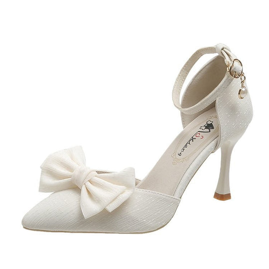 Damen elegante Pumps mit Schleife R&B