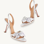 Femme Strappy High-Heeled Sandalen mit dekorativen Knotendetails R&B