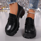 Damen Modische Loafers mit markanter Profilsohle und schickem Design R&B