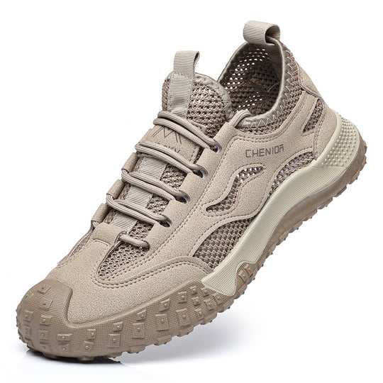 Damen Sportliche Outdoor-Sneaker mit atmungsaktiver Mesh-Oberfläche und robustem Profil R&B