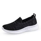 Damen Komfortable Slip-On Laufschuhe mit atmungsaktiver Strickoberfläche R&B