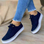 Damen modische Sneaker mit atmungsaktiver Oberflächenstruktur und rutschfester Sohle