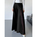 Damen Elegante lange Hose mit seitlichen Schlitzen und fließendem Schnitt R&B