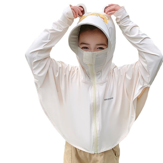 Mädchen multifunktionale UV-Schutzjacke mit Kapuze R&B