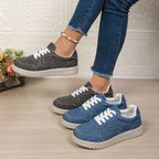 Damen Bequeme und trendige Sneakers mit strapazierfähigem Obermaterial und dämpfender Sohle R&B