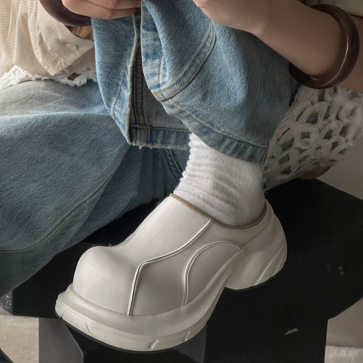 Damen Modische Clogs mit Komfort-Sohle R&B