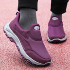 Damen Sportliche Slip-On Sneakers mit dämpfender Laufsohle R&B