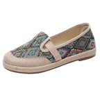 Damen Bequeme Stoffslipper mit ethnischem Muster R&B